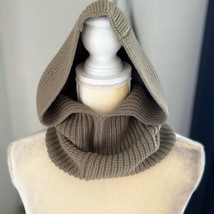 All SAINTS Hooded Snood Head Scarf, Hat, Wool Blend, Cozy &amp; Olive, NWT - $73.87