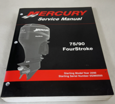 Mercury 75/90 FourStroke Service Shop Manual 90-858895R02 April 2000 2003 OEM - £55.22 GBP