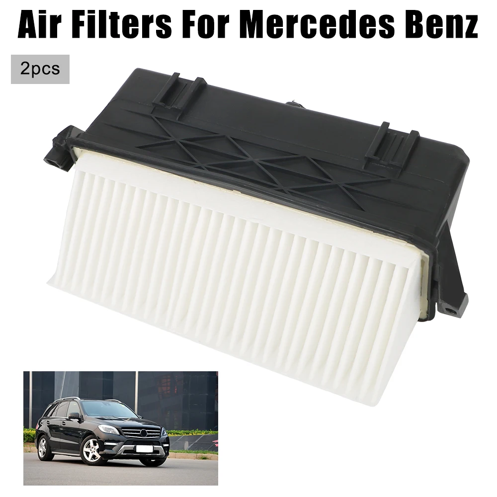 2pcs Car Air Filter For Benz Gle W166 Gl X164 X166 W463 W164 Ml 350 2012-2016 Fo - £122.10 GBP