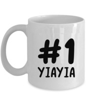 #1 Yiayia Coffee Mug 11/15oz Ceramic Mother&#39;s Day Christmas Tea Cup Gift For Mom - £12.41 GBP+