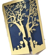gold Tree Wedding Invitation,Invitation Cards,50pcs Laser Cut Wedding Cards - $53.80
