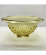 Federal Depression Glass Mixing Bowls Light Amber Ribbed Rolled Rim Set ... - £30.22 GBP