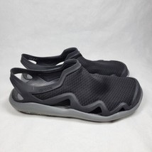 Crocs Swiftwater Mesh Wave Mens Sport Sandals Slides Water Shoes Size 8 Black - £23.55 GBP