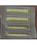 Nice Vintage Four Gold Bar Patch - Military - USED - NICE COLLECTIBLE PATCH - $13.56 CAD