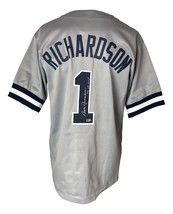 Bobby Richardson New York Signé Gris Baseball Jersey 60 Ws MVP SPORTS In... - $87.28