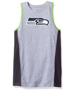 NWT NFL Seattle Seahawks Boys Medium (5-6) Heather Gray Tank Top Shirt - $18.93 CAD