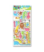 CUTE ANIMAL PUFFY STICKERS Sheet Animal Craft Kids Scrapbook Sticker Slo... - €2,11 EUR