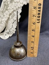 Vintage Unmarked Thumb Pump Oiler Oil Can 7 1/2” Tall - £6.95 GBP
