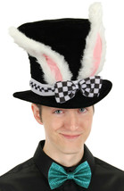 Elope Alice In Wonderland White Rabbit Topper Plush Hat Fits Most Adul Telope ... - £13.21 GBP