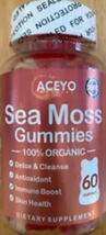Aceyo Natural Sea Moss Gummies Organic Detox Cleanse 60ct - £6.96 GBP