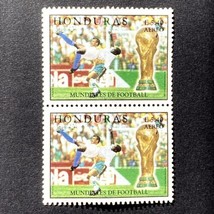 Stamp Pair Honduras Scott C1031 MNH WORLD CUP 1998 France Soccer Footbal... - £7.95 GBP