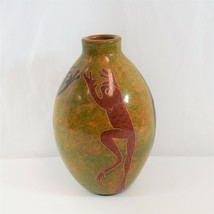 San Juan de Oriente Nicaragua Pottery Vase Frogs Salamanders Signed Vtg Clay Pot - £41.90 GBP