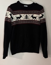 Class Club Fair Isle Broggar Yoke Sweater Size 14-16 Long Sleeve - $16.54