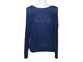 Primark Womens Batwing Boat Neck Lightweight Knit Pullover Sweater Blue Sz S - £3.16 GBP