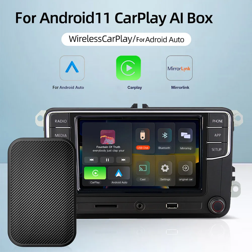 Goodpa MINI Box Android 11 Carplay Ai Box 3.0 Wireless Carplay Dongle Carplay - £69.69 GBP