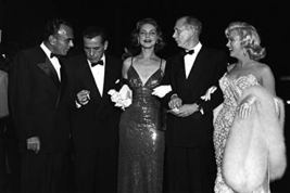 Humphrey Bogart, Marilyn Monroe, Lauren Bacall at Hollywood Event 24x18 Poster - £19.77 GBP