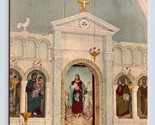 St Nicholas Greek Orthodox Church Tarpon Springs FL UNP Linen Postcard E16 - $3.49