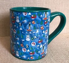 Green Patterned Elf The Movie North Pole 14 Oz Coffee Mug Cup Holiday Ch... - $4.95