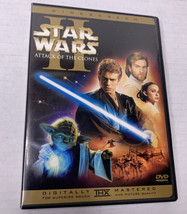 Star Wars Episode II Attack of the Clones DVD 2 Disc Set Widescreen Extra Feat - £4.00 GBP