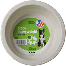 [Pack of 4] Van Ness Crock Heavyweight Feeding Dish for Food or Water 20 oz -... - £25.28 GBP