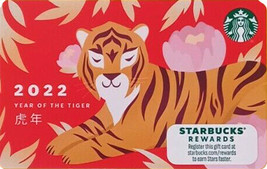 Starbucks 2022 Year of The Tiger Collectible Gift Card New No Value - £6.28 GBP