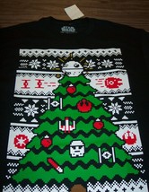 Funny Star Wars Tie Fighter Death Star Christmas Tree T-Shirt Xl New w/ Tag - £15.80 GBP