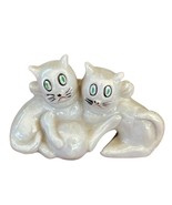 Two Whites Cats with Bows playing with Twine Ball Mid Century Japan 3 in... - £27.45 GBP