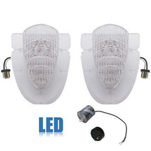 54 1954 Chevy Passenger Car Clear LED Tail Back Up Light Lenses Pair &amp; F... - $102.13