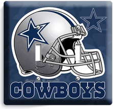 Dallas Cowboys Football Team 2 Gang Light Switch Wall Plate Sport Room Art Decor - £12.74 GBP