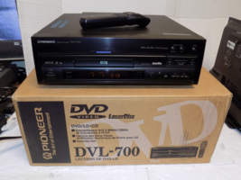 Pioneer DVL-700 LaserDisc Player DVD Player with Remote, Box and Hdmi Ad... - $587.98