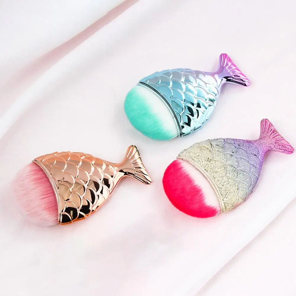 Manicure Tool Soft Fish Tail Design Nail Art Brush Dust Remover Cleaning... - $10.09+