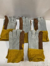 5 Pairs of Cowhide 48583 XL Welding Work Gloves 13&quot; L 6&quot; W - £64.24 GBP