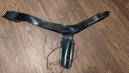 Vtg Hunter Leather Holster Hunter  Belt Black Pistol Revolver Leg Tie Se... - £29.25 GBP