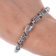 7&quot; Greek Konstantino Sterling silver Chalcedony bracelet - £358.30 GBP