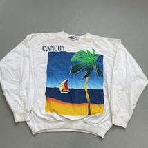Vintage 90s CANCUN colorful Beach tropical sweatshirt, trendy indie 1990... - $23.75
