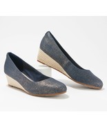 Clarks Collection Metallic Canvas Wedges - Mallory Luna - £55.29 GBP