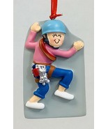 Rock Climber Sport Female Self-Personalized Christmas Tree Ornament - £9.87 GBP