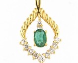 Emerald Women&#39;s Charm 14kt Yellow Gold 323863 - £175.60 GBP