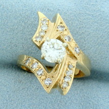 1.25ct TW Diamond Abstract Design Ring in 14K Yellow Gold - £2,814.79 GBP
