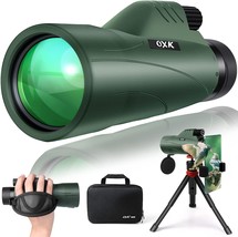 12X56 High Power Monocular Telescope With Smartphone Adapter Tripod Travel Bag, - £102.81 GBP