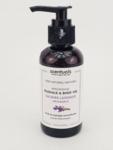 Scentuals Natural Massage Body Oil Calming Lavender Avocado Oil 4.23 oz ... - $316.52 MXN