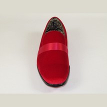 Mens AFTER MIDNIGHT Formal Stage Prom Award Tux shoes Velvet 6660 Christmas Red image 8