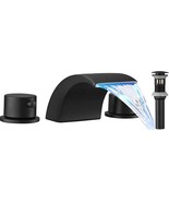Bathroom Sink Faucet Matte Black Widespread 8 Inch With Drain Assembly P... - $162.49 CAD