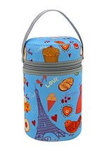 Eiffel Tower Kids Bottle Cover Portable Stew Beaker Bag,5.9x3.5''
