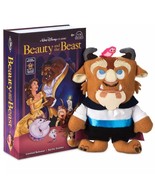 New Disney Beauty and The Beast Collector&#39;s Book Box with Beast Plush - $419.59 MXN