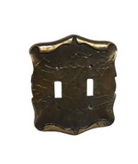 Vintage Amerock Carriage House Double Light Switch Plate Cover Brass MCM - £9.88 GBP