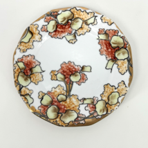 Nippon Hand Painted Porcelain Plate Moriage Floral Gold Trim Antique Japan - $34.64