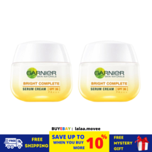 2X Garnier Skin Naturals Bright Complete Serum Cream SPF 30 PA+++ 50 ml FREESHIP - $36.03