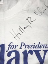 Hillary Clinton Signed Campaign T-Shirt XL Hillary for President Autograph image 4