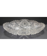American brilliant cut glass relish celery serving dish 8 inch by 4 inch - £11.40 GBP